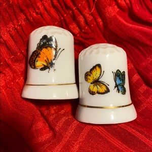 Vintage butterfly thimble bundle